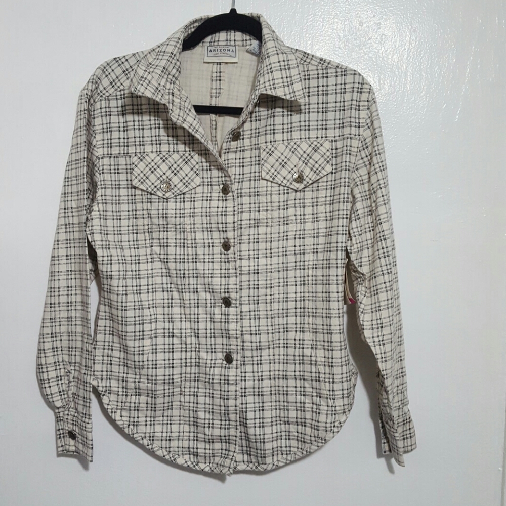 Womens Arizona Jean Company Button Down Flannel  M